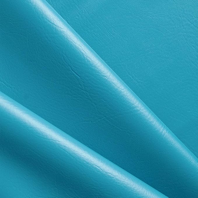 Ottertex Vinyl Fabric Faux Leather Pleather Upholstery 54" Wide by The Yard (1 Yard, Turquoise)