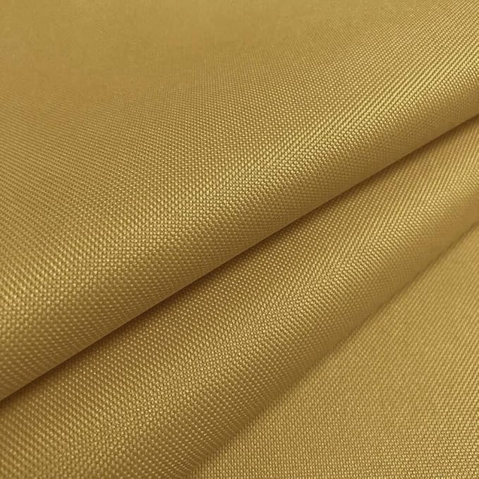 Foreate Waterproof Canvas Fabric by The Yard 600D Upholstery Fabric for Chairs 58" Wide Indoor Outdoor Water Resistant Canvas Polyester Material Sewing DIY Cloth, 10 Yards Light Brown