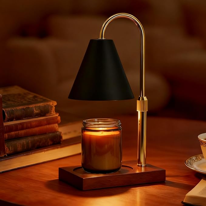 Candle Warmer Lamp Timer - Gifts for Mom, Birthday Gifts for Women, House Warming Gifts New Home Decor, Dimmable Wax Melt Warmer for Jar Candles with 2 Bulbs
