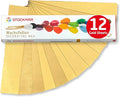 Stockmar Decorating Beeswax Narrow Sheets - Gold, Box of 12 Sheets of Modeling Beeswax for Candle Making Kit, DIY Crafts for Adults, Stocking Stuffers for Kids, Teens at Home Or School