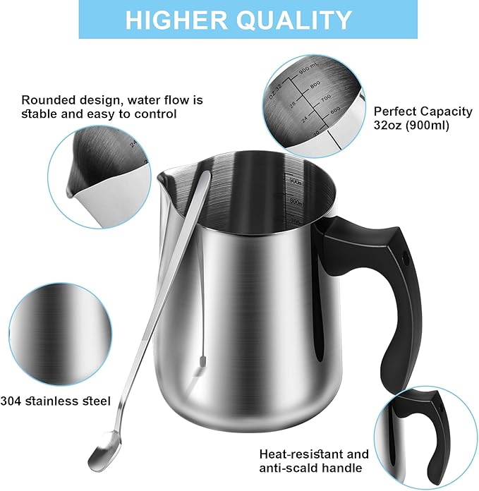 Candle Making Kit, Wax Melter For Candle Making, DIY Candle Making Supplies For Adults,Beginners, Including 500w Electric Stove, 900ml Melting Wax Pouring Pot, Candle Wick, Spoon, Thermometer(White)