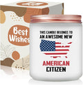 New American Citizenship Gifts - Congratulations New American Citizen Present - Cool US Flag Candle Gifts for 2025 US Citizenship, Women, Men, Friends, Family