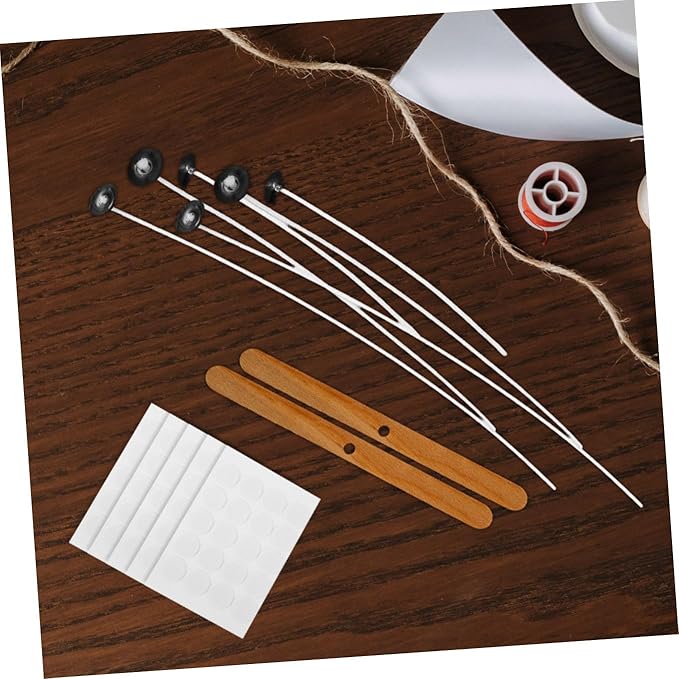 NUOBESTY 1set Candle Making Kit Complete Candle Wicks Holders Stickers for Home Crafting Birthday Parties Special Events