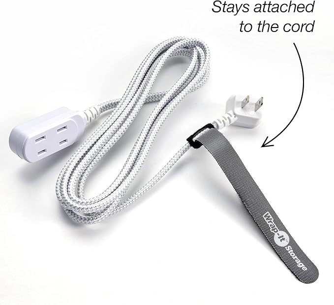 Wrap-It Storage Cable Management Value Pack - 40 Self-Gripping Cable Ties, 20 Cable Labels, 12ft Perforated Self-Gripping Roll - For Home, Office, Desk, Wire, Cable Wrap, Cord Management Organization