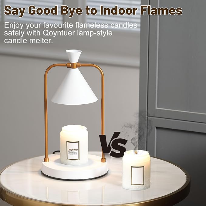 Candle Warmer Lamp with Timer Dimmer, Birthday Gifts for Women Mom, House Warming Gifts New Home Room Decor, Plug-in Operated Wax Melt Warmer for Scented Jar Candles