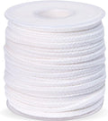 24 PLY Braided Candle Wick Spool White Woven Wicks Cord for Candle Making 200 Foot Lacing Roll for DIY Craft Cotton Cord