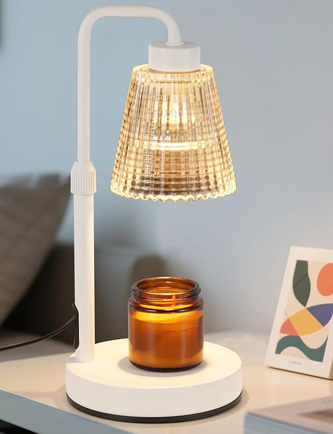 GODONLIF Candle Warmer Lamp with Timer Dimmable, Birthday Gifts for Women Mom, House Warming Gifts New Home Decor, Wax Melt Warmer for Jar Candles with 2 Bulbs