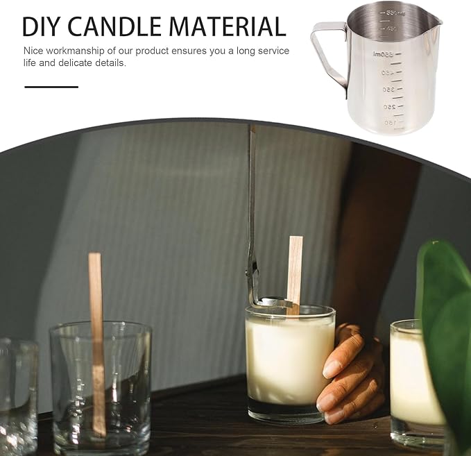 TIDTALEO DIY Scented Candle Making Kit with Soybean Wax Melting Cup Handmade Candle Craft Tools Set for Adults for Home Crafting and Making