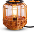 kobodon Electric Wax Melt Warmer Birthday Gifts for Women and Mom Edison Wax Warmer Fragrance Warmer for Home Office Gifts & Decor(Rattan Aroma Lamp)