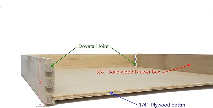 COUVER DIY Non-Assembled Birch Wood, Pull-Out Cabinet Organizers, Under Sink Organizers for Bathroom & Kitchen, Cabinet Slide-Out Organizers and Storage, Soft Closed Rail, 21 inch