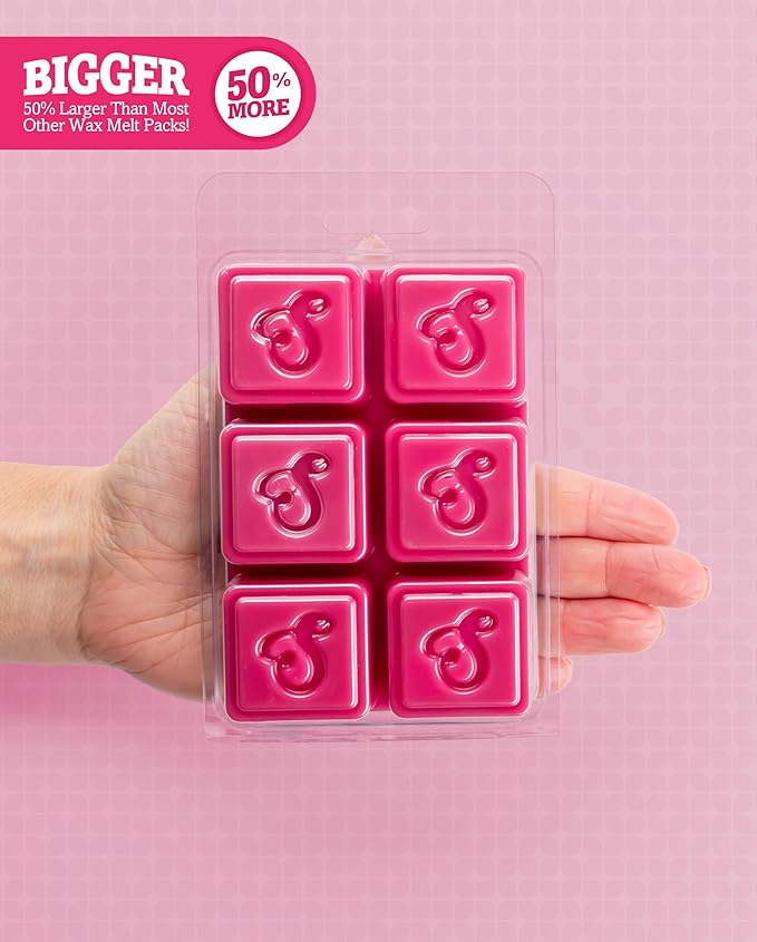 Shortie's Candle Company Rose Petals Wax Melts Multi Pack - Formula 117-2 Highly Scented 3 Oz. Bars (6 Oz. Total) - Made with Natural Oils - Flower & Floral Air Freshener Cubes Collection