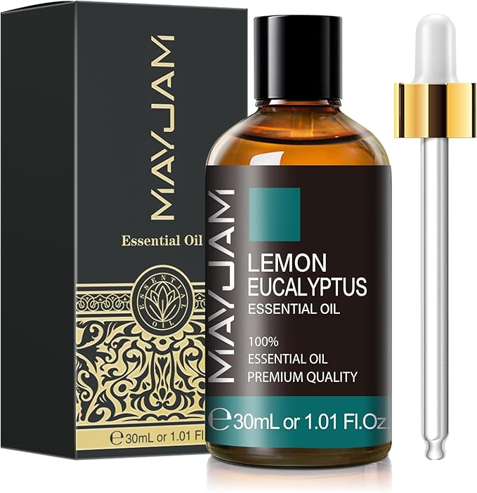 MAYJAM Lemon Eucalyptus Essential Oil 30ML - 1.01FL.OZ Pure Lemon Eucalyptus Oil for Soap Candle Making - Essential Oils for Diffusers for Home