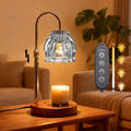 Candle Warmer Lamp with Timer and Dimmer 4-Level Dimmable Flower Light Heat Lamp for Jar Candles Adjustable Height Modern Cute Home Decor for Living Room Bedroom and Best Gift for Friends Lover.Silver