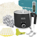 SAEUYVB Candle Making Kit,Soy Wax for Candle Making,DIY Candle Making Supplies,Including 5lbs Natural Soy Wax Flakes,Wax Melter,Candle Wicks,Candle Kit for Adults,Beginnner