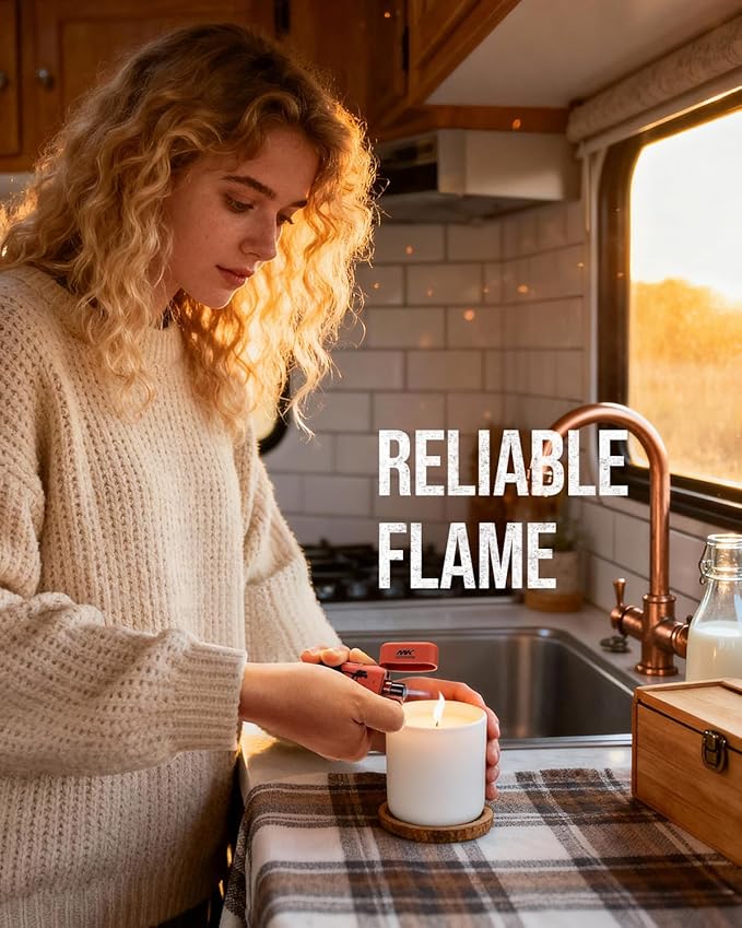 MK Lighter 5-Pack Torch Flame Pocket Lighters, Refillable and Multipurpose, Ideal for Candles, BBQ, Camping, and Everyday Use (Wild Spirit-5PC)