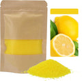 Monivi Scented Candle Sand with Wicks 3.53oz Yellow Sand Candles Pearled Candle Sandwax Beads Mothers Day Gift 16 Burn Hours Refillable Candle Wax for Candle Making (Scented Lemon)