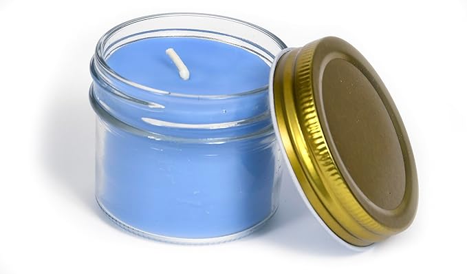 BeeTheLight Beeswax Jar Candle - 100% Pure USA Bees Wax in Glass Container - Aromatherapy Scented