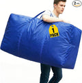 66 Gallon Extra Large Storage Bags, XXL Moving Bags with Zippers & Side Handles, Jumbo Big Storage Totes for Moving & Space-Saving Organization (Blue, 66 Gallon, 1 Pack)