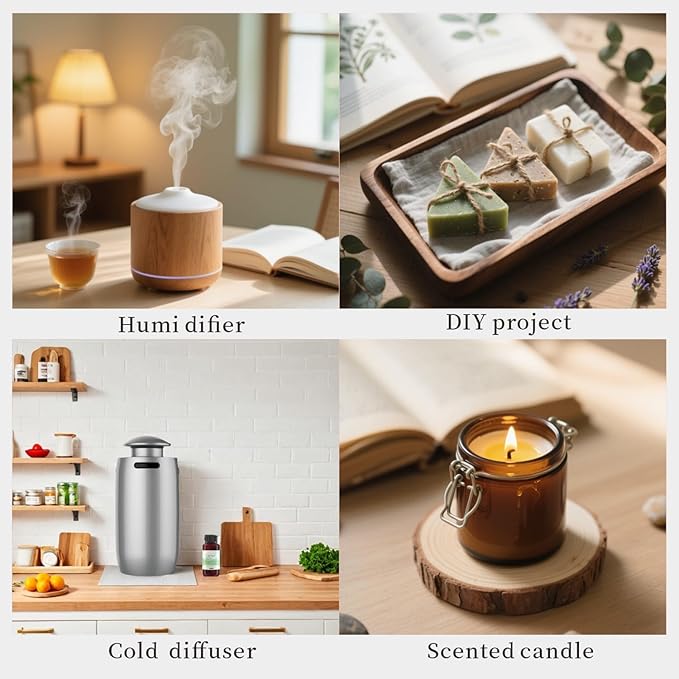 White Tea Diffuser Oil, Long-Lasting and is Used in 5-Star Hotels, with an Extremely high Repurchase Rate. The Scent is Delicate and Elegant, Ideal for DIY, Candles,Odor Elimination and Space