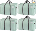 VENO 4 Pack Heavy Duty Moving Bags, Extra Large Storage Bags with Reinforced Handles & Strong Zippers, Foldable & Reusable Moving Box Alternative for Clothes & Dorm Storage