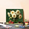 Paint by Numbers Kit for Adults Flower Paint by Numbers Strawberry DIY Crafts for Adults Canvas Paintings Kits, Hobbies for Women Art With Accessories, Home Wall Decor 16x16 inch Without Frame I-57IQ