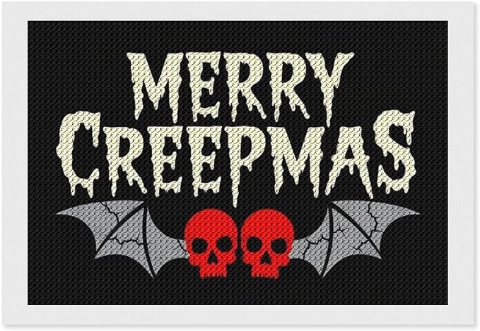 AIVKIEJK Diamond Painting Kits for Adults - Halloween & Christmas Gothic Ghost Christmas Painting DIY 5D Full Drill Diamond Dots Paintings with Diamonds Gem Art and Crafts Home Decor 8"x12"