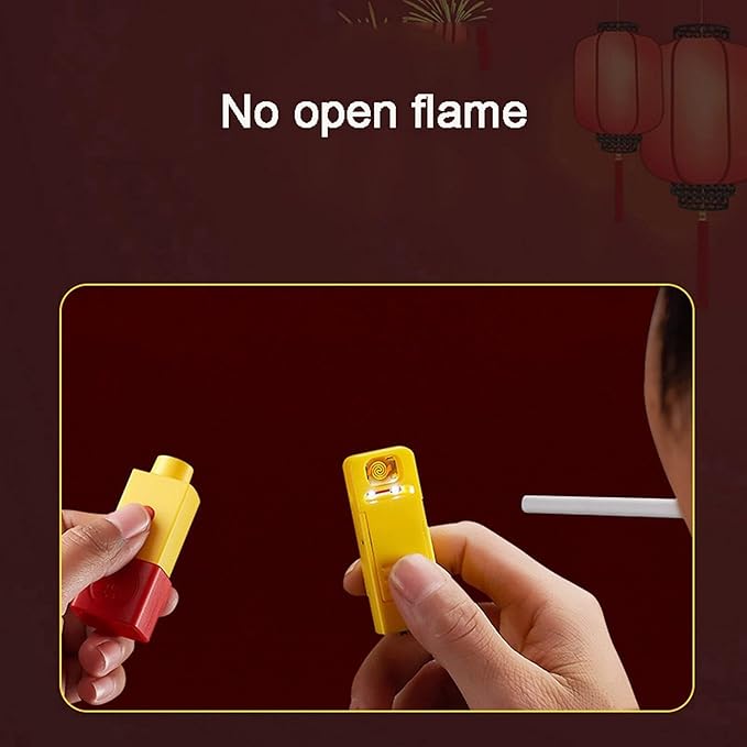USB Charging Remote Control Lgnition Lighter with Lights, 10M Effective Distance, Flameless Ignition, Electric Lighter for Candle, Camping, Survival, Kitchen