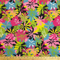 Printed Canvas Fabric Waterproof Outdoor 60" Wide 600 Denier Sold by The Yard (Tropical Black)