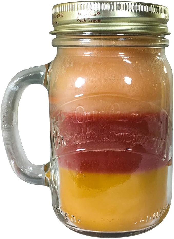 Smell My Nuts Scented 13 Ounce Mason Jar Candle By Our Own Candle Company - 3 Pack (Banana Nut Bread,toasted coconut & Hazelnut)