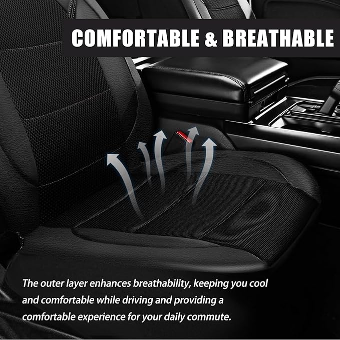 5 Seats Car Seat Covers Full Set for Volkswagen Taos S/SE/SEL/R-Line, Water & Wear Resistant Leather Automotive Seat Cover, Breathable Car Interior Protectors Cushion,C Blue