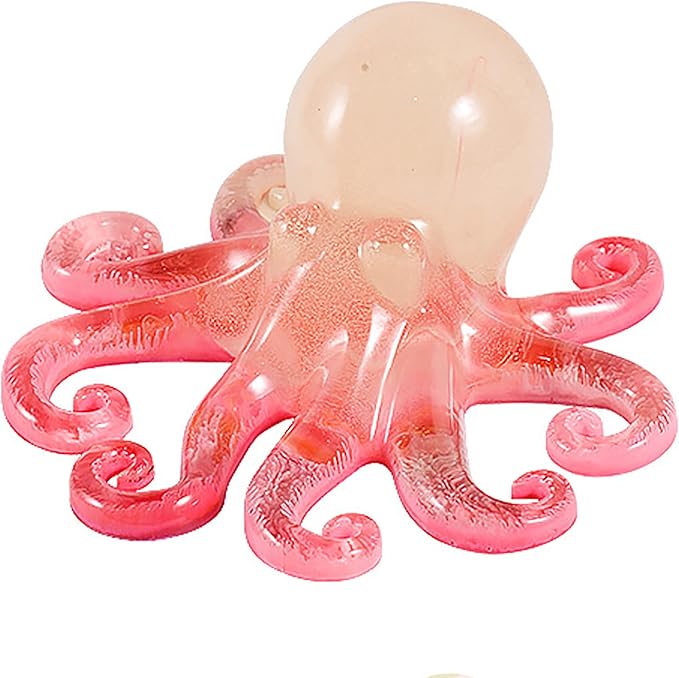 Octopus Animal Cylinder Candle & Resin Mold - Resin Casting Silicone Molds for Home Decor & Candle Making Wave Spiral Mold