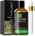 MAYJAM Premium Grade Vetiver Essential Oil - 100ML/3.38FL.OZ for Diffuser, Aromatherapy Oils for Candles, Soaps