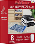 Vacuum Storage Bags With Electric Pump, Space Saver Sealer Bags,Vacuum seal bags for clothing, Pillows, Comforters, Blankets, Bedding,Travel,8 Pack