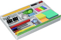 Acrimet Desk Drawer Organizer Tray with 8 compartments Bin Multi-Purpose for Desk Supplies and Accessories (Plastic) (White Color)