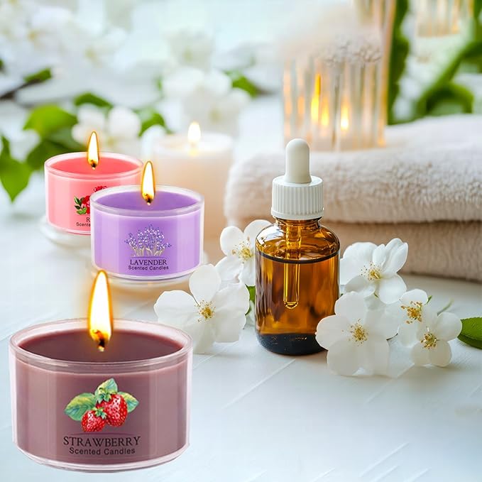 Aromatherapy Scented Candles 20 Pack - Small Candle Gift Set for Women with 10 Scents, 1.6oz Long-Lasting Soy Wax Candles for Relaxation, Yoga, Bath, Christmas Birthday Gifts, Home Decor