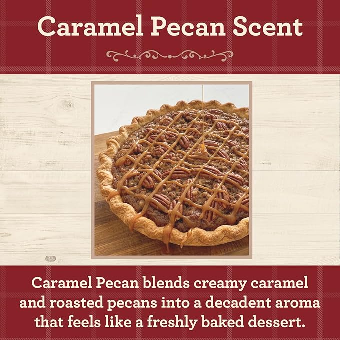 Our Own Candle Company, Caramel Pecan Scented Mason Jar Candles, 40 Hour Burn Time, 7 Ounces (3 Pack)