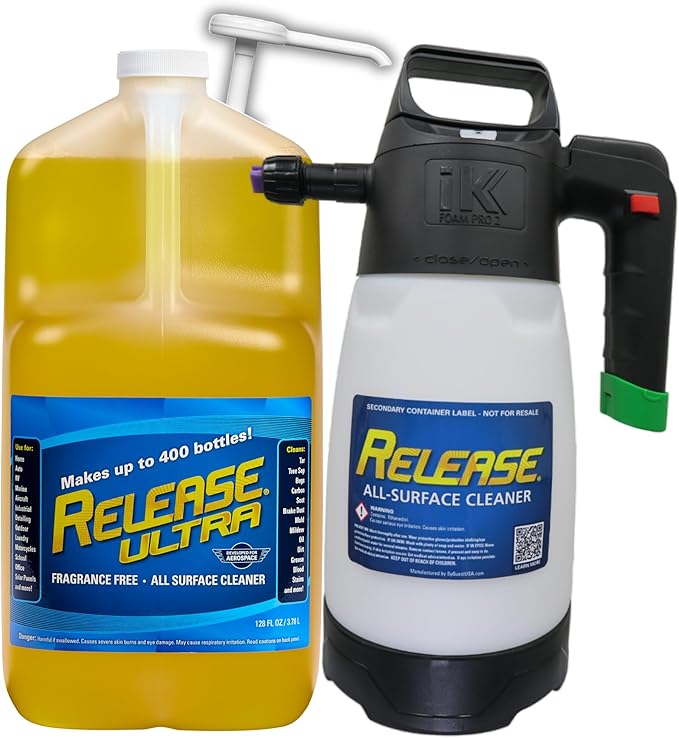Release Cleaner + Foamer Kit (1 Gallon) - Multi-Purpose All-Surface Cleaner