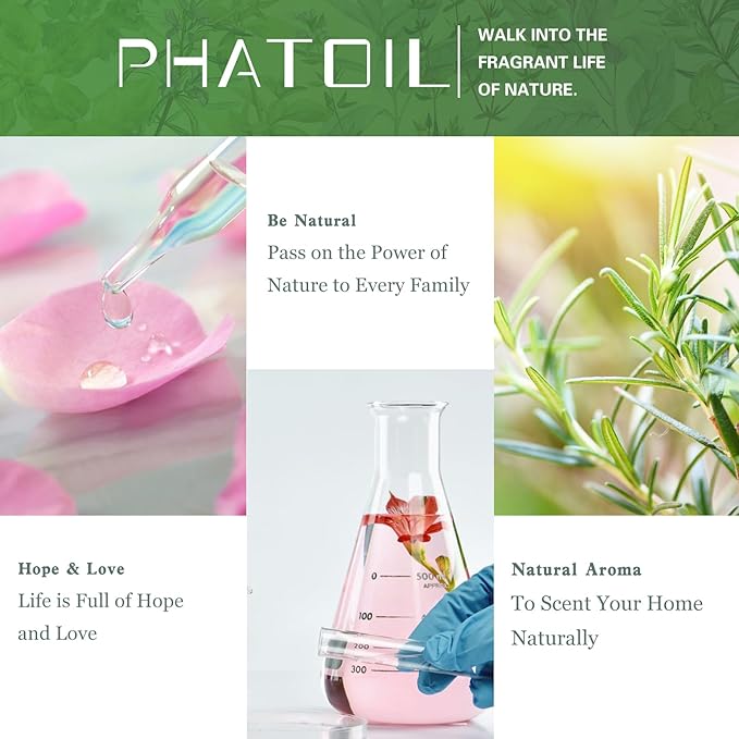 Citronella Essential Oil 1.01fl.oz/30ml, PHATOIL Premium Citronella Oils Long Lasting Scents for Aromatherapy, Diffuser, DIY Soap and Candle Making