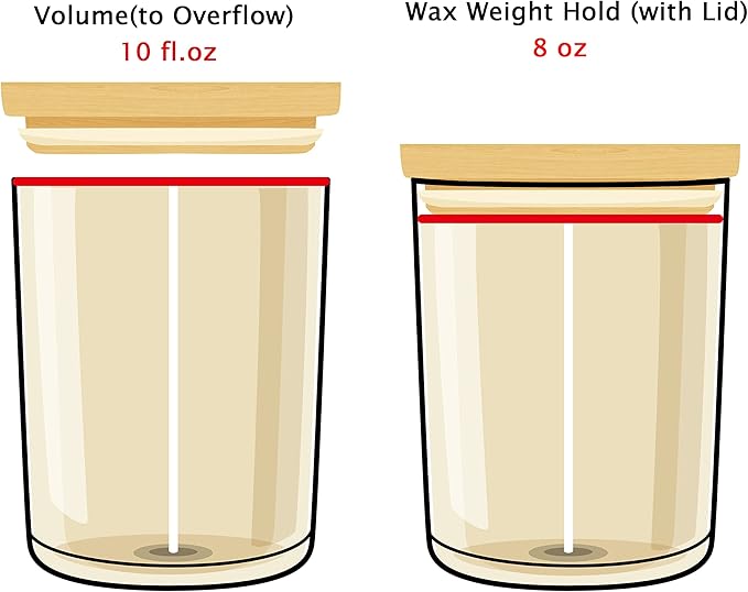 12 Pack Glass Candle Jars for Making Candles, 10 OZ Empty Candle Tins with Lids, Bulk Candle Containers - Dishwasher Safe, Frosted