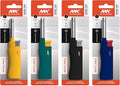 MK Candle Lighter, Butane Refillable Wind-Resistant Flame, 4-Pack for BBQ, Camping, Outdoor Use (New Hue-4PC)
