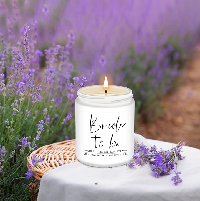Bride to Be Gifts for Women,Unique Engagement Anniversary Wedding Candles Gift for Her,Bridal Shower Scented Candle for Bride