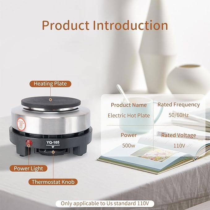 9TH SHOP Candle Making kit, Candle Making Kit for Adults, Candle Making Supplies Includes Electric Stove, Hot Plate, 900ml Pouring Pot, Stirring Spoon and Thermometer