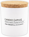 Urban Concepts by DECOCANDLES - Candied Apples - Highly Scented Soy Candle - Long Lasting - Hand Poured in USA (9 Oz. Cork)