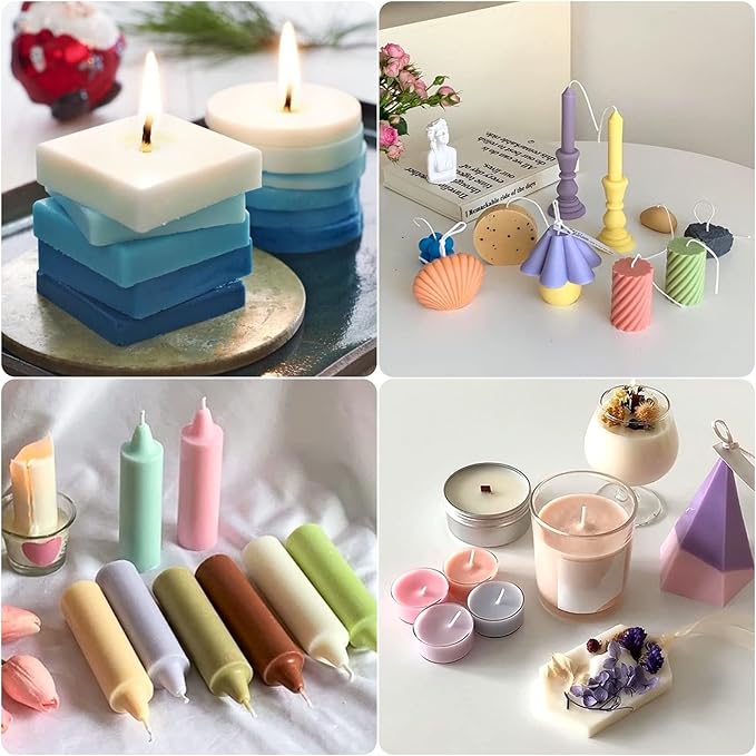 FansArriche Candle Dye - 18 Colors Liquid Oil-Based Dye for Candle Wax, Vivid Candle Color for DIY Candle Making, Highly Concentrated Natural Candle Color