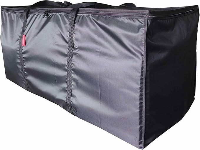 Large Moving Bags 2 Pack Black Heavy Duty Totes For Storage, Wrap Around Handles, Storage Bags for Space Saving,