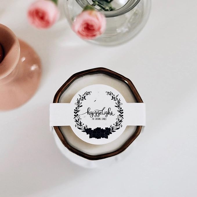 Hyggelight - The Growing Candle, Mint & Eucalyptus Scented, 9oz Ceramic Pot, Aromatherapy Candles, 100% Soy, Astrid