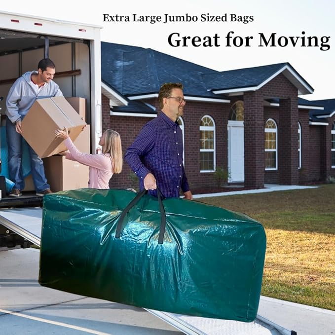 Evelots Extra Large Packing Bags for Moving - 5.5 Feet Long Storage Totes for Space Saving with Zippers & Carrying Handles for Camping, Garage, Outdoor Patio Cushion, Comforters Storage Bags