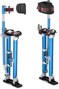 Yescom Drywall Stilts 24" - 40" Adjustable Aluminum Painting Tool with Comfort Leg Pads for Ceiling Sheetrock Taping Parade Costume Cleaning String Light Decor - Blue