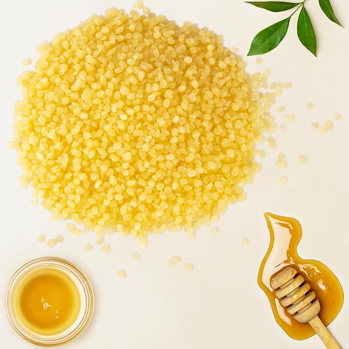 CAKETYCG 10 LB Yellow Beeswax Pellets - DIY Candle Making Kits, Magical Craft Making, Hand Care DIY Creams, Lip Balms and Soap Making Supplies (160 oz).
