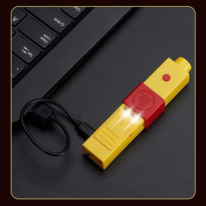 USB Charging Remote Control Lgnition Lighter with Lights, 10M Effective Distance, Flameless Ignition, Electric Lighter for Candle, Camping, Survival, Kitchen